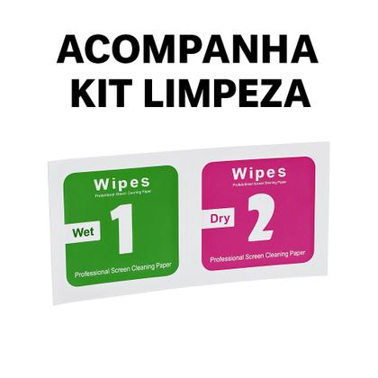 Imagem de Kit Capa Transparente + Película Fosca Privacidade para Motorola Moto G54