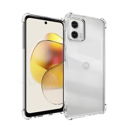 Imagem de Kit Capa Transparente + Película Fosca Privacidade + Suporte Anel para MOTO G73