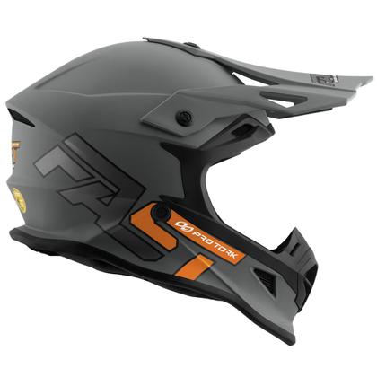 Imagem de Kit Capacete Pro Tork Fast 788 Grey Fosco + Óculos Pro Tork Blast 