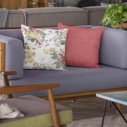 Imagem de Kit Capas de Almofadas Decorativas 45 x 45 Florais Estampadas