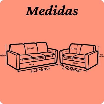 Imagem de Kit Capas para Sofá 2 e 3 Lugares  Coladinha Floral Mista  Proteção e Estilo na Sua Sala