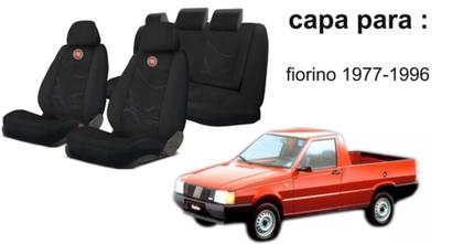 Imagem de Kit Capas Tecido Duráveis Fiorino '77-'96 + Volante + Chaveiro - Ajuste Perfeito