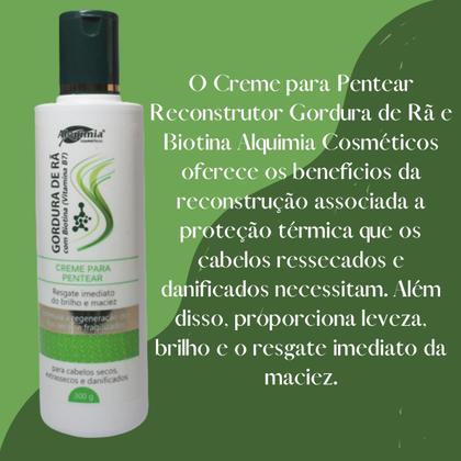 Imagem de Kit Capilar Alquimia Gordura de Rã com Biotina Profissional Reconstrutor