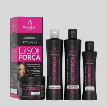 Imagem de Kit Capilar Liso Com Força Redução De Frizz - Bio Instinto
