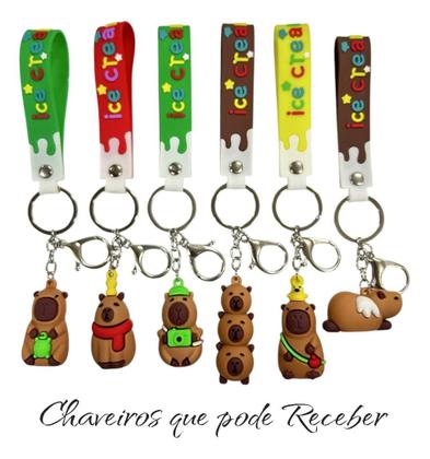 Imagem de Kit Capivara 6 Itens Escolar Fofos Capyvara Agenda