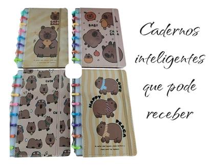 Imagem de Kit Capivara 6 Itens Escolar Fofos Capyvara Agenda