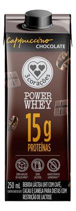 Imagem de Kit Cappuccino Chocolate Power Whey 3 Corações 250ml C/12