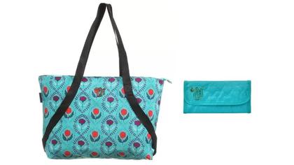 Imagem de Kit Capricho Love Verde Água Bolsa + Carteira