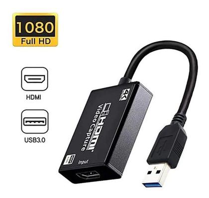 Imagem de Kit Captura com Placa Captura + Cabo Micro HDMI Vídeo 30fps Hdmi 3.0 Full Hd 1080p 4k Live Streaming