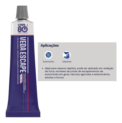 Imagem de Kit Car80 Desengraxante Spray E Veda Escape