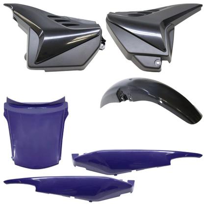 Imagem de Kit Carenagem CG 125 Fan 2009 A 2013 Azul 6 Peças