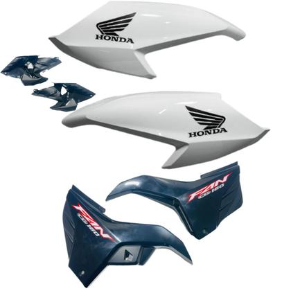 Imagem de Kit Carenagem Cg Fan 160 Branca Modelo 2022 / 2024 Completo