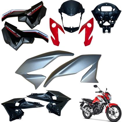 Imagem de Kit Carenagem Cg Titan 160 Modelo 2022 / 2024 Completo Novo