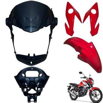 Imagem de Kit Carenagem Cg Titan 160 Modelo 2022 / 2024 Completo Novo
