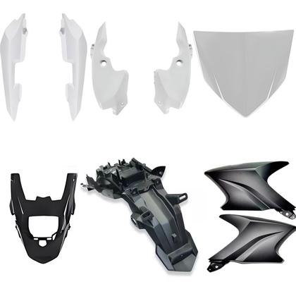 Imagem de Kit carenagem completo traseiro dianteiro factor 150 branco 2016 2017 2018 2019