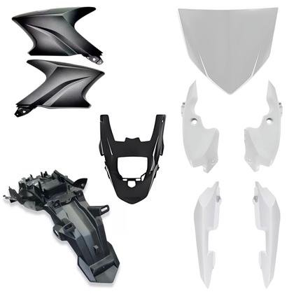 Imagem de Kit carenagem completo traseiro dianteiro factor 150 branco 2016 2017 2018 2019
