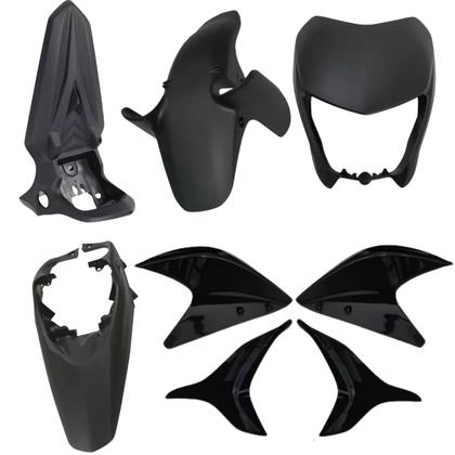 Imagem de Kit Carenagem Traseiro Lateral Dianteiro Honda Xre 300 Preto Brilho 2010 2011