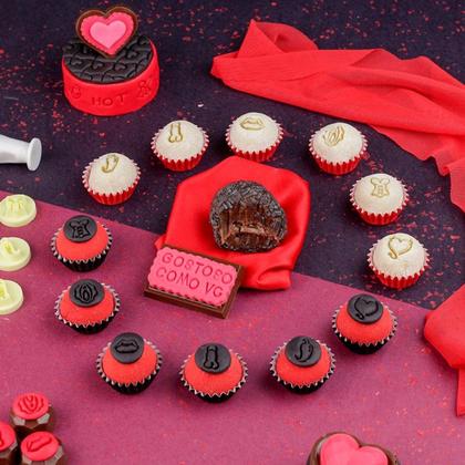 Imagem de Kit Carimbos Eróticos para Artesanato e Confeitaria 2cm Blue Star - 7 Peças