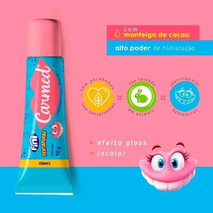 Imagem de Kit Carmed Hidratante Labial Diário Fini Dentadura Minhoca