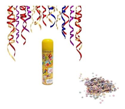 Imagem de Kit Carnaval 2un Confete +serpentina +tinta Cabelo +espuma