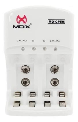 Imagem de Kit Carregador Bivolt + 2 Baterias 9V Recarregavel Pilha Retangular 450mah