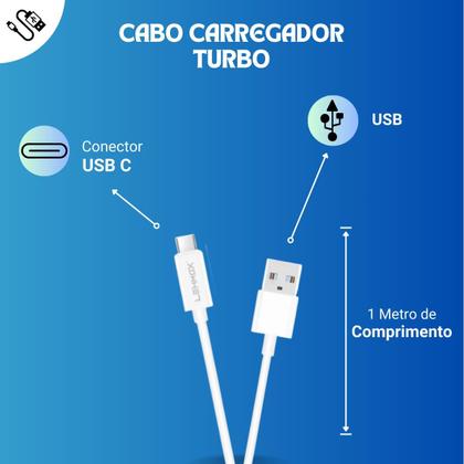Imagem de Kit Carregador Compatível Com Infinix Note 12 _ Cabo Tipo C e Fonte