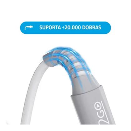 Imagem de Kit Carregador De Parede Ultra Rápido Com 1 Saída USB-C Power Delivery 20W + Cabo USB-C + USB-C I2GO 1,5m 3A Branco