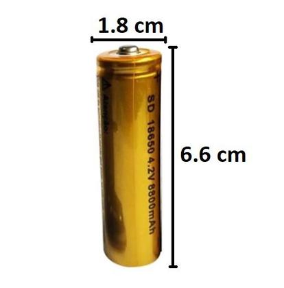 Imagem de Kit Carregador Duplo C/4 bateria 18650 3.7/4.2V 9800mAh Bike