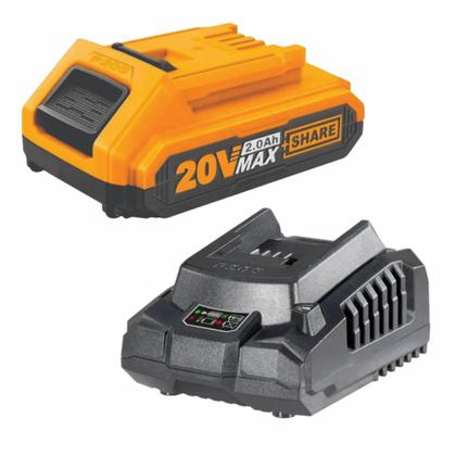 Imagem de Kit Carregador Inteligente + Bateria Original 2.0ah 20v