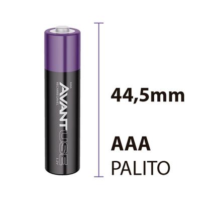 Imagem de Kit Carregador Usb + 4 Pilhas Recarregável Palito AAA 1.5v 1000MAH Cod: 408260015 Avant Use