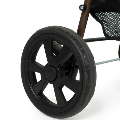 Imagem de Kit carrinho de bebê napoli com bebê conforto grid galzerano