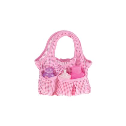 Imagem de Kit Carrinho de Boneca Reborn + Bolsa com Acessórios Passeio