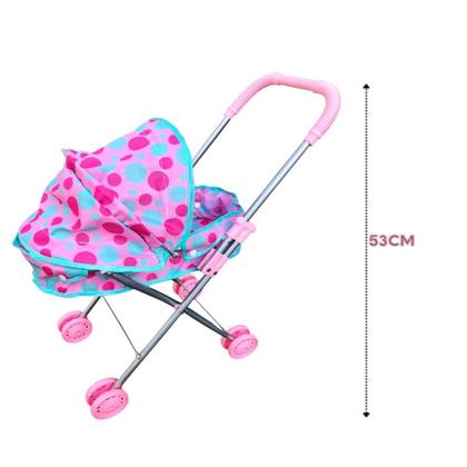 Imagem de Kit Carrinho Para Boneca Berço C/ Rodinha E Carrinho Passeio