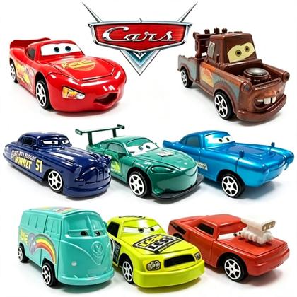 Imagem de Kit Carros Mcqueen Fricção Disney Pixar Diversão Fora Da Tela