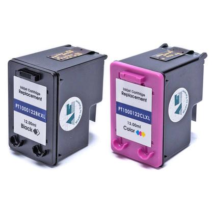 Imagem de Kit Cartucho de Tinta Masterprint Compatível com 122xl 122 para Deskjet 1000 J110a 2000 J210a 2050 J510a 3050 J610a