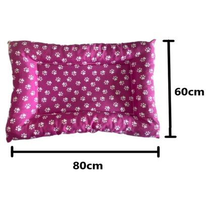 Imagem de Kit Casa Cachorro Desmontável N4 Rosa + Cama Colchonete 80cm