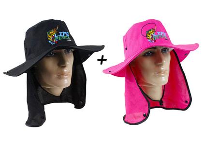 Imagem de Kit Casal 2 Chapéus Com Protetor De Nuca LIFE PESCA - Cores Diferentes