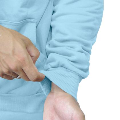 Imagem de Kit Casal Moletom 2 Blusas Canguru com Bolso e Capuz Quebra Cabeça