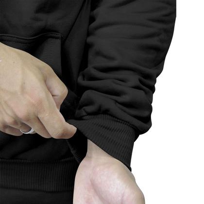 Imagem de Kit Casal Moletom Blusa Capuz Canguru Conjunto Combinando Relaxado