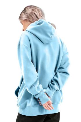 Imagem de Kit Casal Moletom Blusa Capuz Canguru Sol e Lua Combinando Relaxado