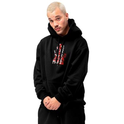 Imagem de Kit Casal Moletom Modelo Canguru Com Capuz Blusa Peluciada