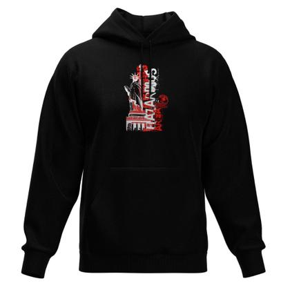 Imagem de Kit Casal Moletom Modelo Canguru Com Capuz Blusa Peluciada