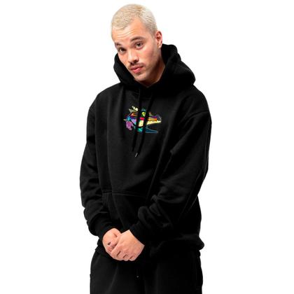 Imagem de Kit Casal Moletom Modelo Canguru Com Capuz Blusa Peluciada