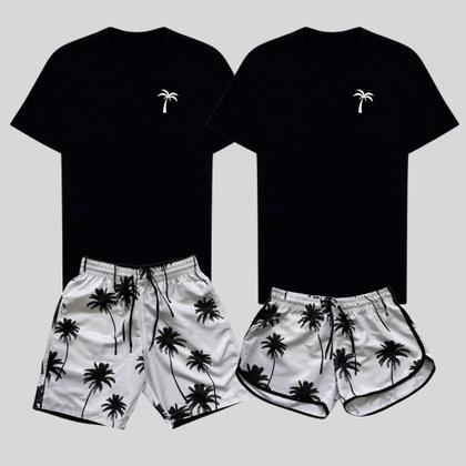 kit Casal Mozão Bermudas Tactel e Camisetas Algodão Premium - Hyve Imagem de kit Casal Mozão Bermudas Tactel e Camisetas Algodão Premium