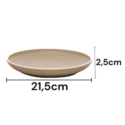 Imagem de Kit Casal Para Casa Nova Pratos De Melamina 22cm & 27cm Raso