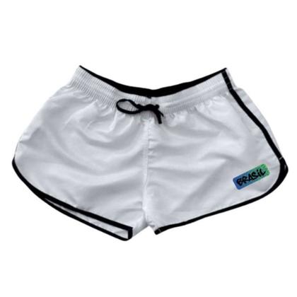 Imagem de Kit Casal Short Moda Praia Bermudas Combinando