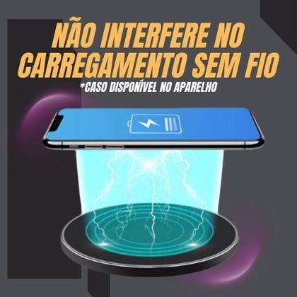 Imagem de Kit Case Capa Capinha Para Motorola Moto G34 Transparente Silicone Anti Impacto + Película Para Moto G34 De Vidro 3D 9H