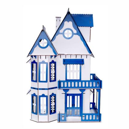 Imagem de  Kit Casinha Bonecas Polly Mirian LAZULI + 29 Moveis L+b - Darama
