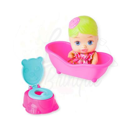 Imagem de Kit Casinha com Boneca Little Dolls e 6 Acessórios Diver Toys