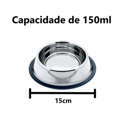 Imagem de Kit Casinha Dog Plástica N3 Rosa + Comedouro Chalesco 150ML